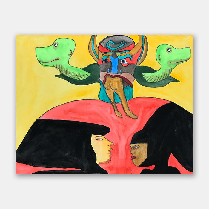 watercolor painting by artist Mark McKinney