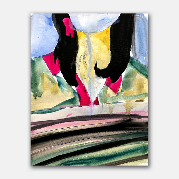 watercolor painting by artist Mark McKinney