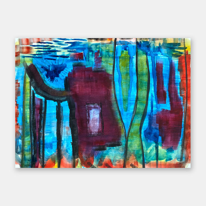 watercolor painting by artist Mark McKinney