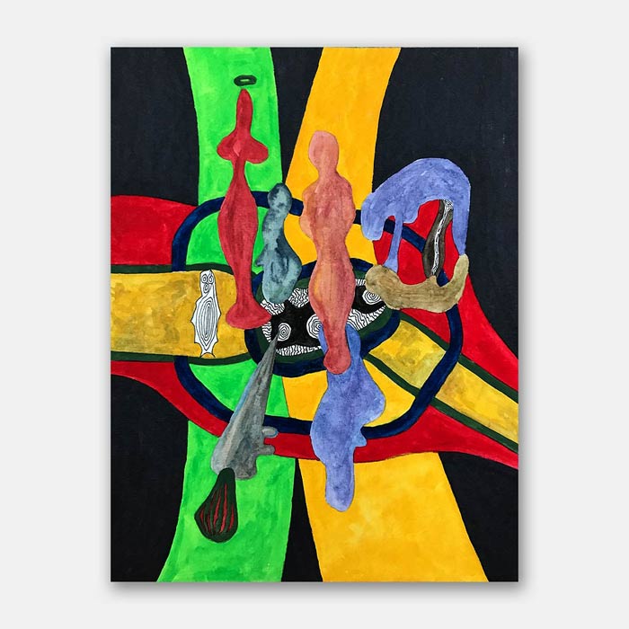 original watercolor painting by artist Mark McKinney