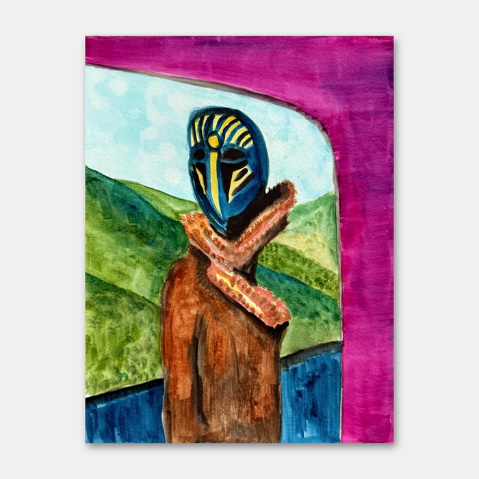 original watercolor painting by artist Mark McKinney