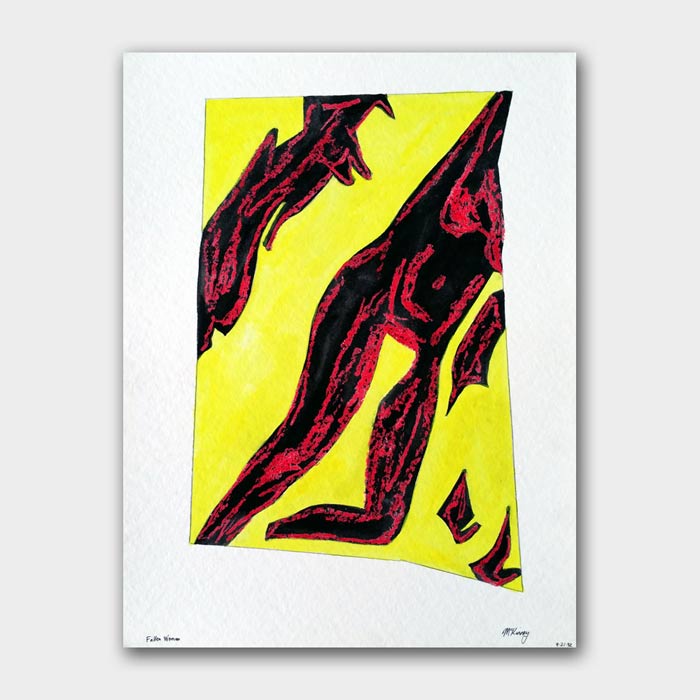 original watercolor painting by artist Mark McKinney