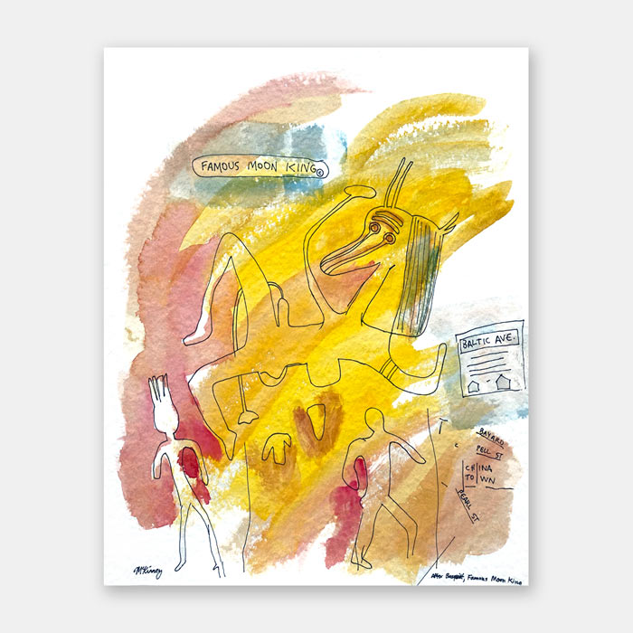 original watercolor painting by artist Mark McKinney