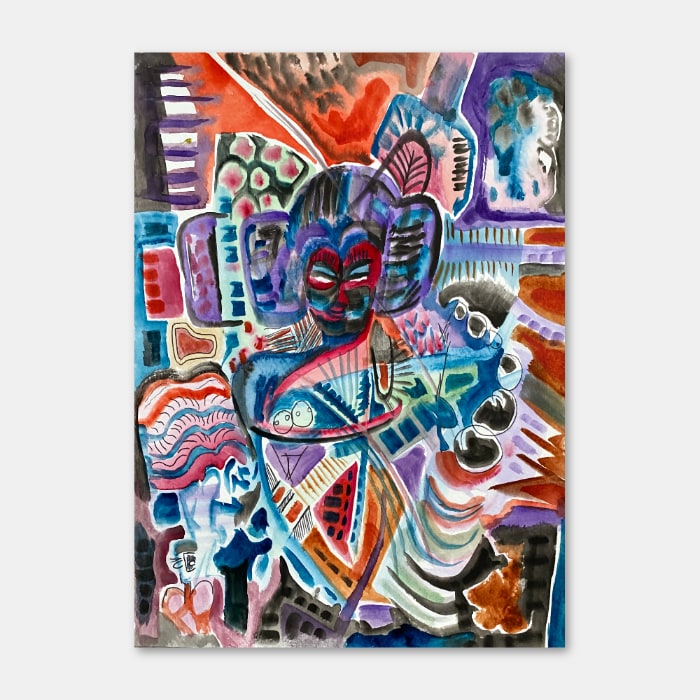 original watercolor painting by artist Mark McKinney