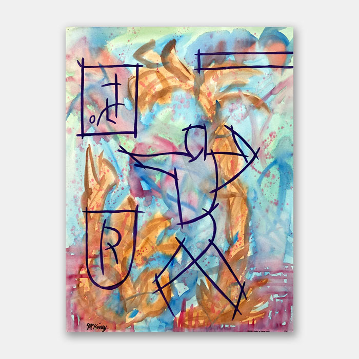 original watercolor painting by artist Mark McKinney