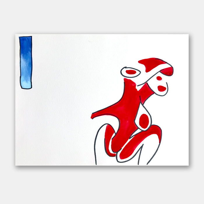 original watercolor painting by artist Mark McKinney