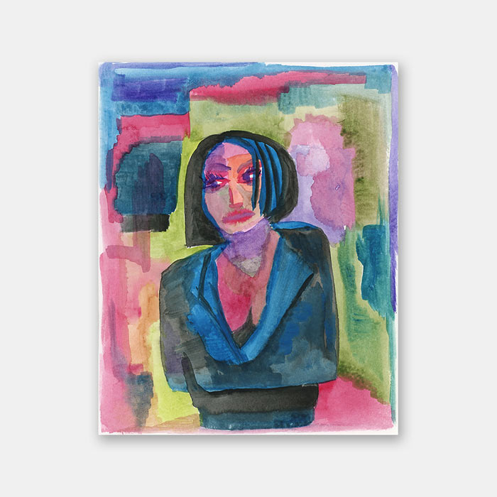 watercolor on paper painting by Mark McKinney