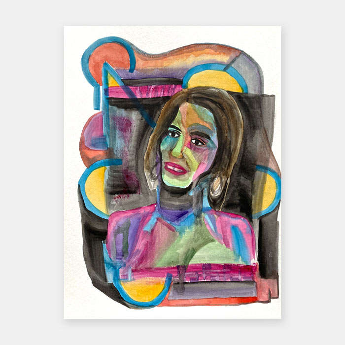 watercolor painting by Mark McKinney