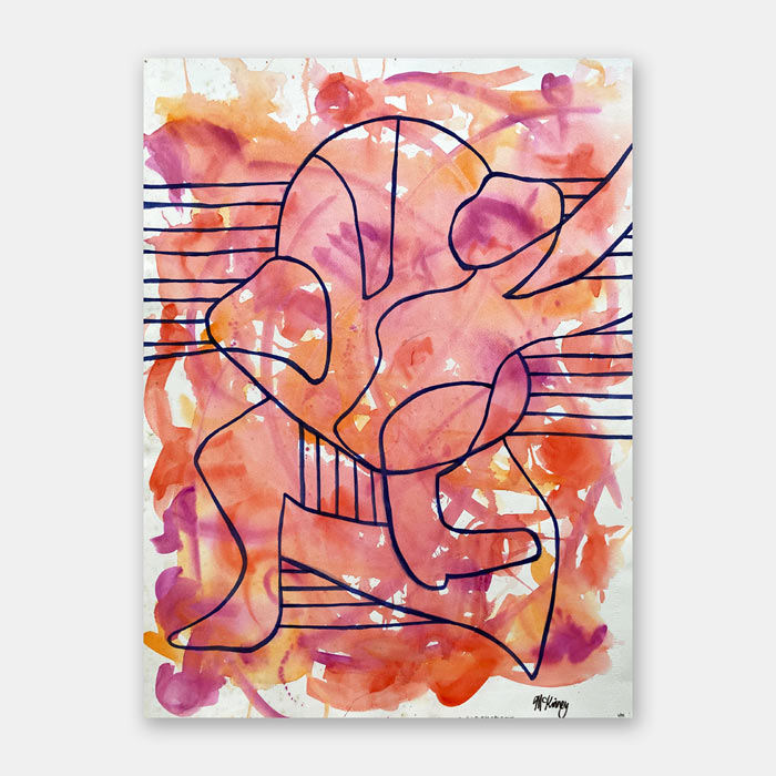 original watercolor painting by artist Mark McKinney