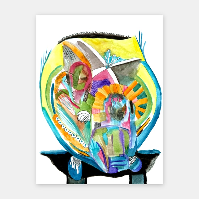 original watercolor painting by artist Mark McKinney