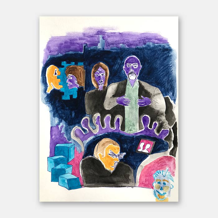 original watercolor painting by artist Mark McKinney