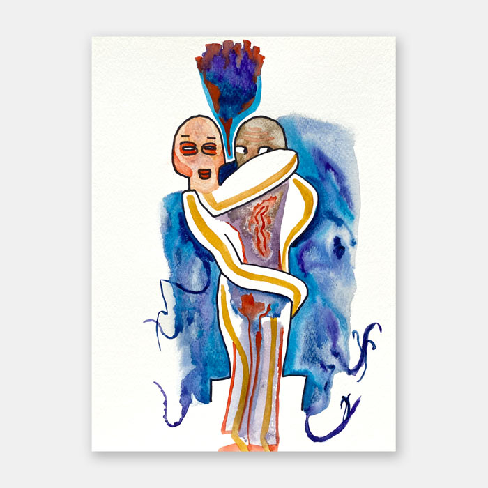 original watercolor painting by artist Mark McKinney