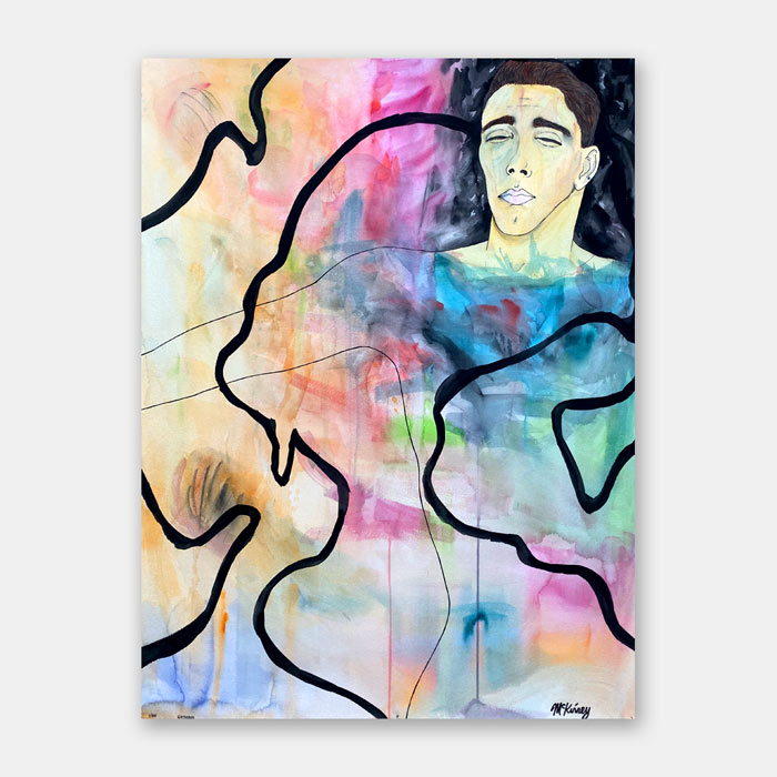 original watercolor painting by artist Mark McKinney