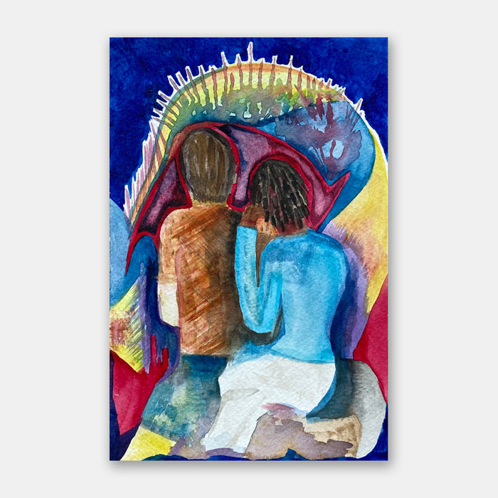 watercolor painting on paper by Mark McKinney