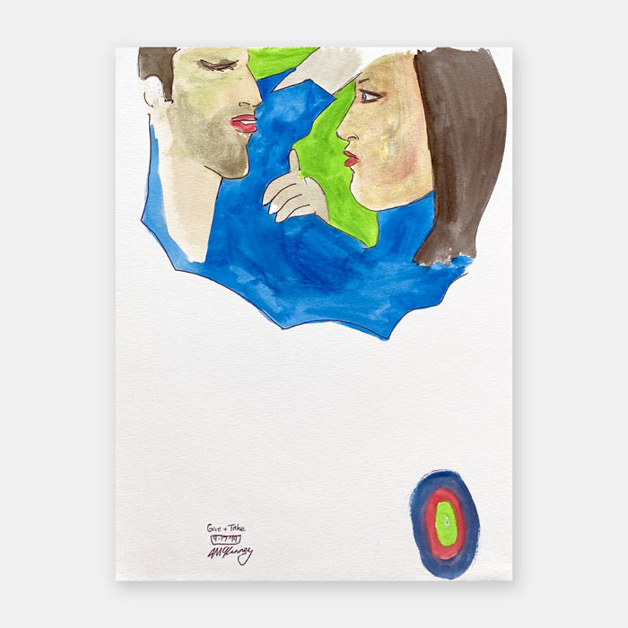 original watercolor painting by artist Mark McKinney