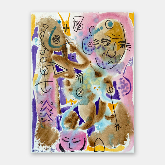 watercolor painting by Mark McKinney