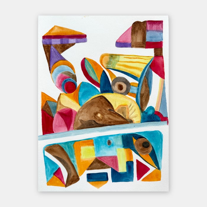 original watercolor painting by artist Mark McKinney