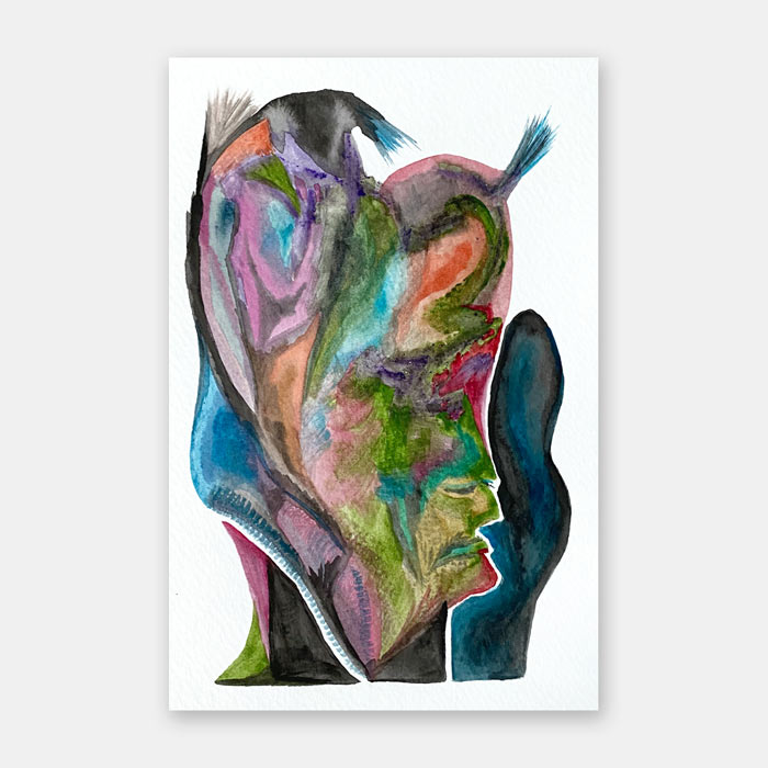 watercolor painting on paper by Mark McKinney