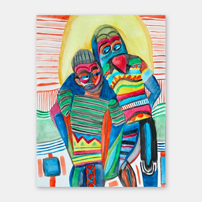 watercolor painting by artist Mark McKinney