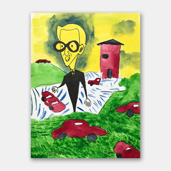 original watercolor painting by artist Mark McKinney