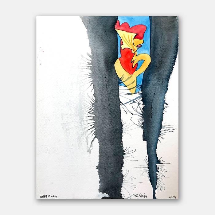 watercolor painting by artist Mark McKinney