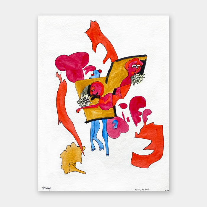 original watercolor painting by artist Mark McKinney