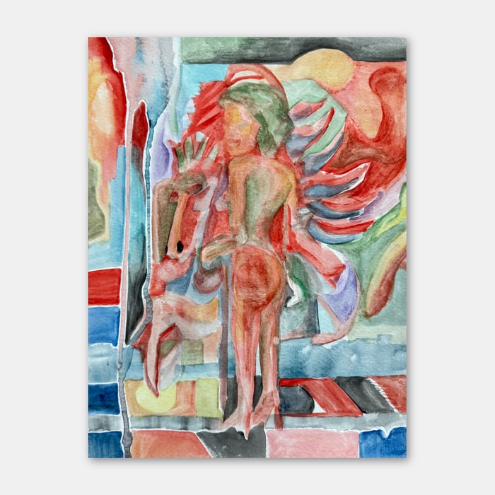 original watercolor painting by artist Mark McKinney