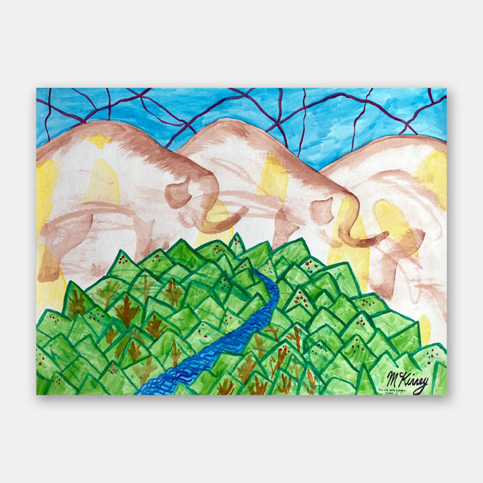 watercolor painting by artist Mark McKinney