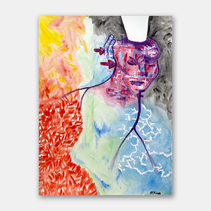 original watercolor painting by artist Mark McKinney