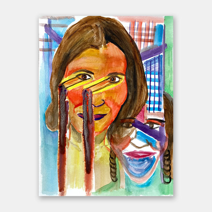 watercolor painting on paper by Mark McKinney