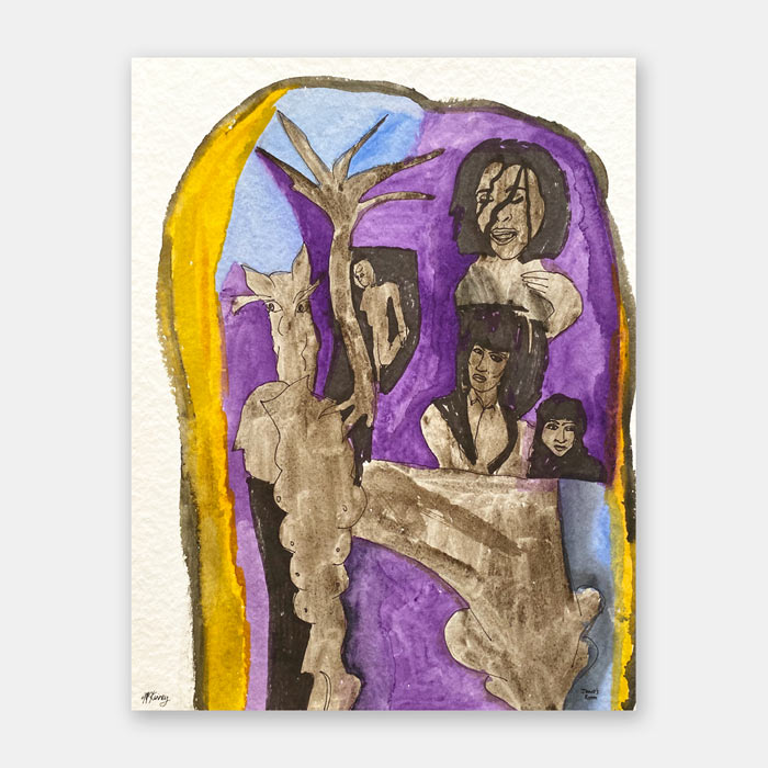 watercolor painting by Mark McKinney