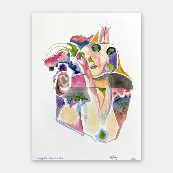 watercolor painting by Mark McKinney