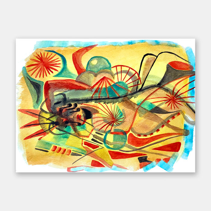 watercolor painting by artist Mark McKinney