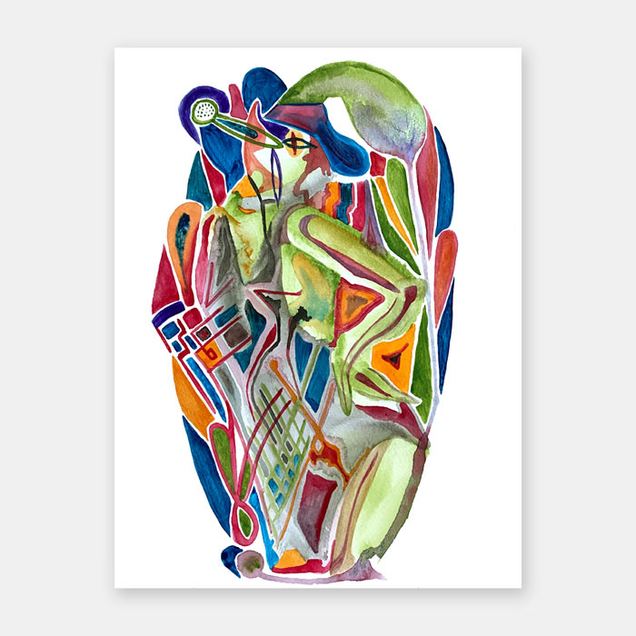 watercolor painting by artist Mark McKinney