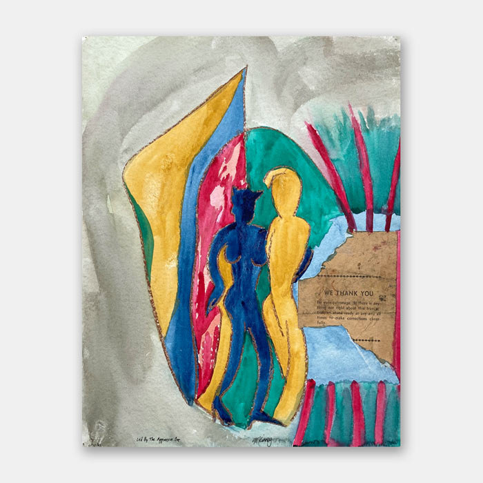 original mixed media art by artist Mark McKinney