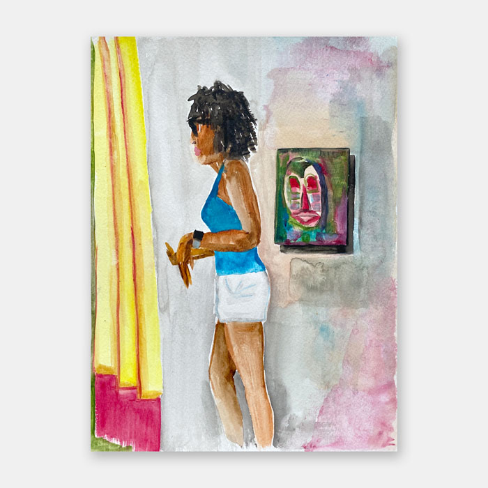 original watercolor painting by artist Mark McKinney