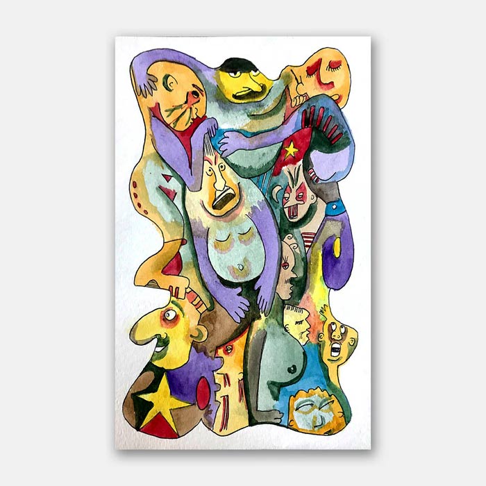 original watercolor painting by artist Mark McKinney