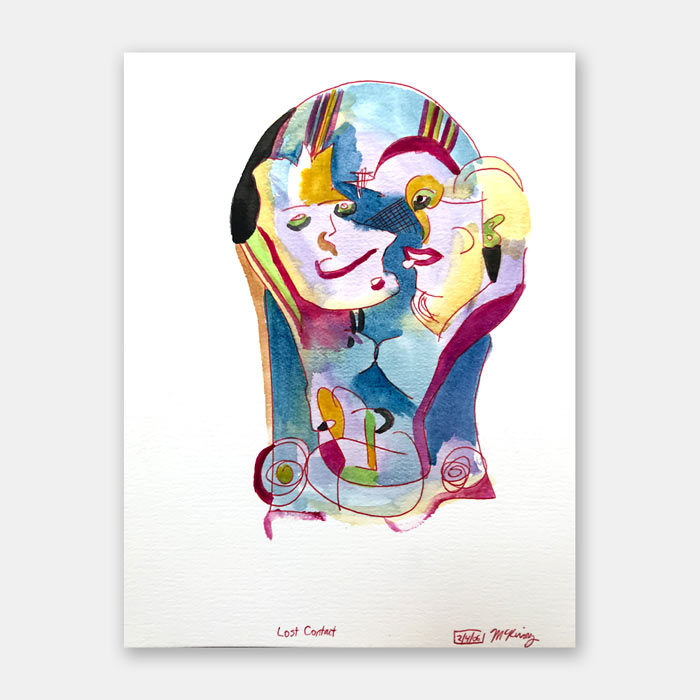 original watercolor painting by artist Mark McKinney