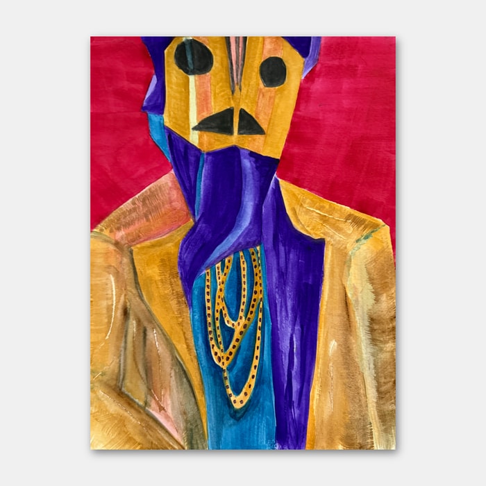 original watercolor painting by artist Mark McKinney