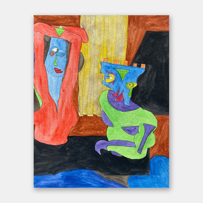 watercolor painting by Mark McKinney