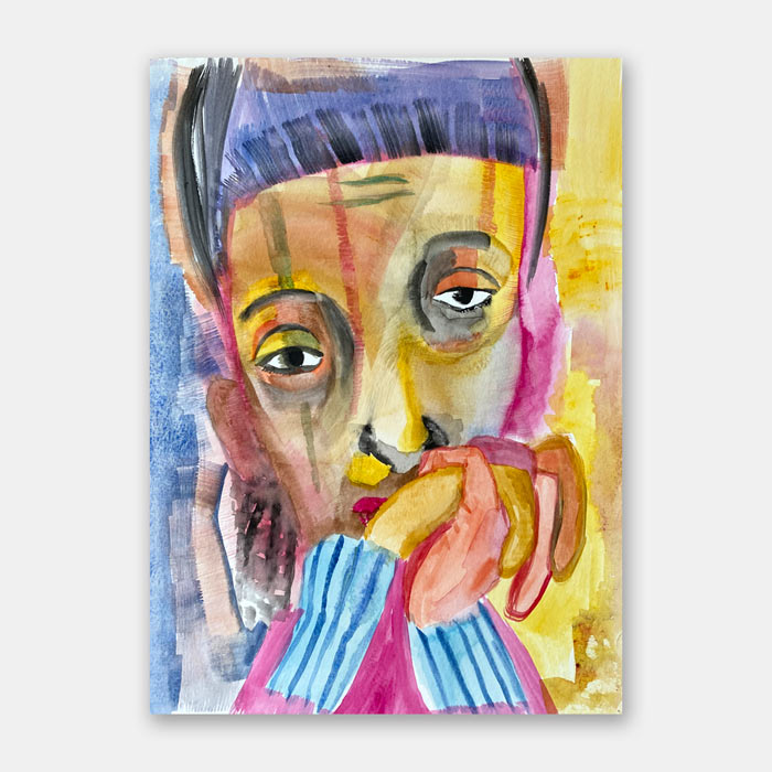 original watercolor painting by artist Mark McKinney