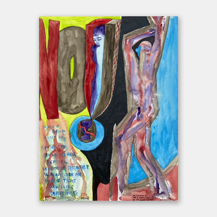 watercolor painting on paper by Mark McKinney