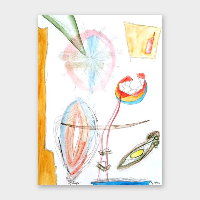 original watercolor painting by artist Mark McKinney