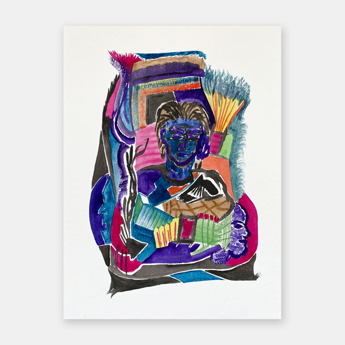 original watercolor painting by artist Mark McKinney