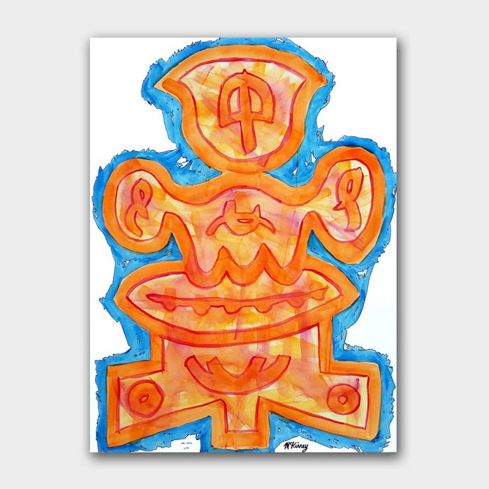 original watercolor painting by artist Mark McKinney