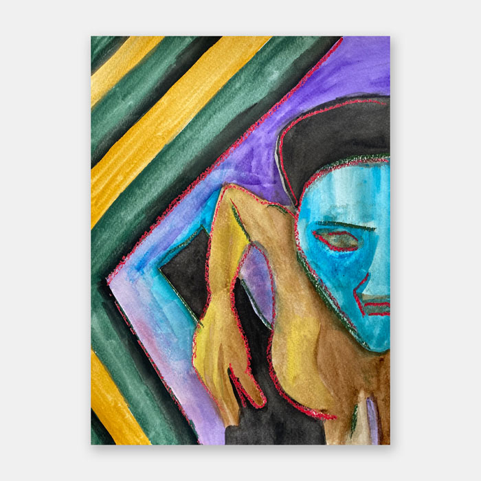 original watercolor painting by artist Mark McKinney