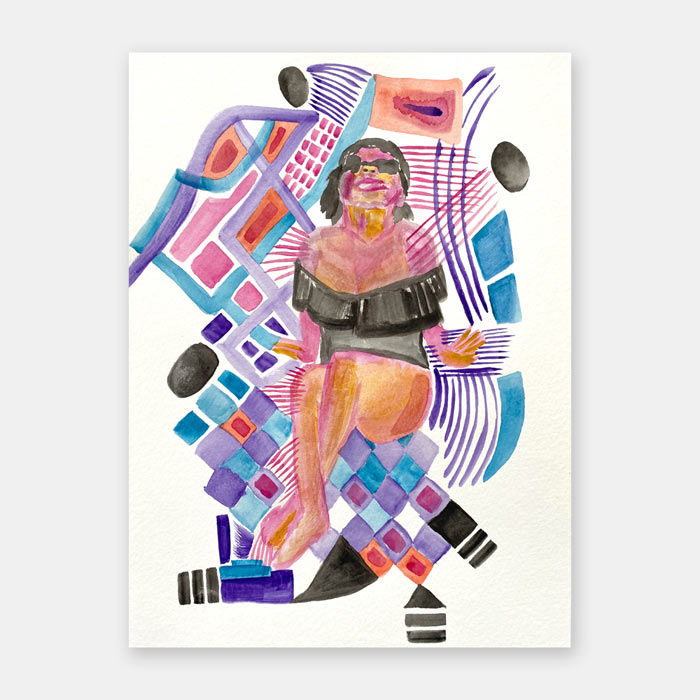 watercolor painting by Mark McKinney