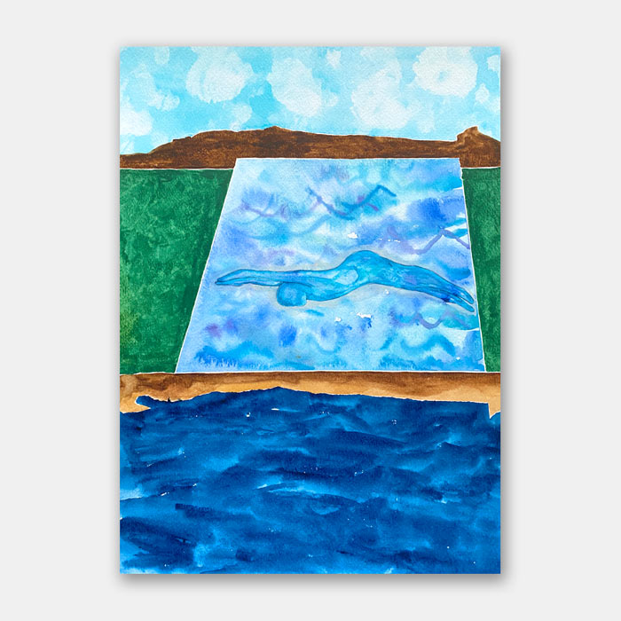 watercolor painting by artist Mark McKinney