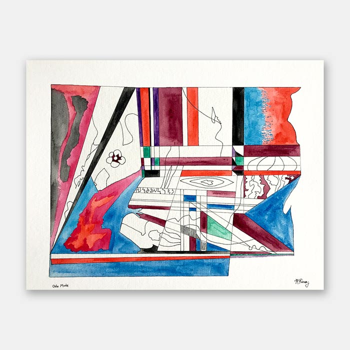 watercolor painting by artist Mark McKinney