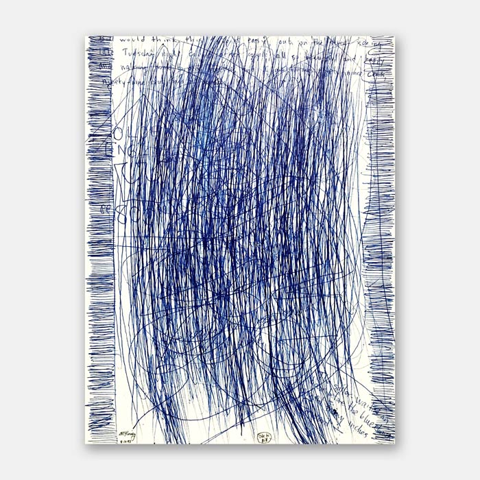 original ink drawing by artist Mark McKinney